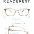 thumbnail image 6 of Readerest Blue Light Blocking Reading Glasses Peach 375 Magnification, 6 of 6
