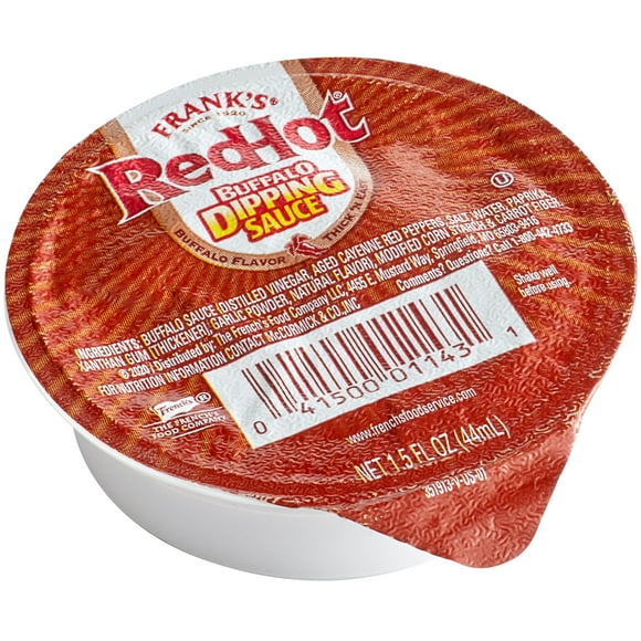 Frank's RedHot Sauce Buffalo 1.5 oz. en Coupelle - 96/caisse