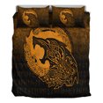 thumbnail image 3 of Juego de Cama Vikingo Fenrir Vikingo Tatuaje 3D Versión Dorada Juego de Cama Rlt12, 3 of 5