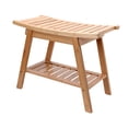 thumbnail image 4 of lionlar Corner Shower Stool with Shelf Bathroom Corner Seat for Indoor Inside Shower Rectangular, 4 of 9