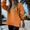 thumbnail image 2 of Akafmk Womens Long Sleeve Maternity Tops,Womens Maternity Solid Color Long Sleeve Crew Neck Full Zip Casual Pullover Hoodie Pregnancy Pregnant Tops, 2 of 4