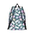 thumbnail image 3 of Balery Cute Rabbit Easter Vintage Canvas Backpack for Men and Women - Large Capacity, Durable Travel Laptop Bag for School, Work, Hiking, and Outdoor Activities, 3 of 7
