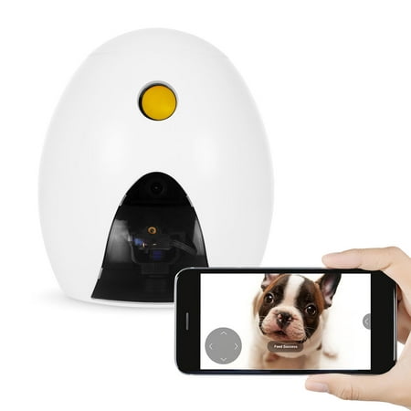 FunPaw Q Cat & Dog Treat Dispenser w/ Toy Laser: Monitor from Anywhere w/ the App, 720p Hi-Res Pet Camera & 2-Way (Best Dog Monitor App)
