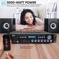 thumbnail image 7 of Pyle P3201BT - Hybrid Amplifier Receiver - Pro Audio Multi-Channel Stereo Pre-Amplifier with USB & Optical/Coax, MP3/USB/SD Readers, FM/AM Radio, Rack Mount (3000 Watt), 7 of 7