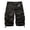 Dark Gray, variant on COSFO Solid Shorts for Men Cargo Comfort Waist Green Casual Shorts with Multi-Pocket Loose Work Shorts