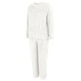 thumbnail image 5 of MVRLSH Pajamas For Women Set Fleece Comfortable Pullover Top Sleep Pants Warm Lounging Sleepwear Pajama Set White L-5Xl, 5 of 9