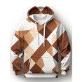 thumbnail image 5 of Sudadera con capucha y estampado 3D de bloques de color para hombre, jersey con patrón geométrico retro, sudaderas informales de otoño de gran tamaño, mangas largas, 5 of 5
