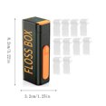 thumbnail image 2 of Portable Floss Box with Mirror - Automatic Up-Floss Dispenser, Travel-Ready Floss Organizer for Home, Office & Family Use; Includes Floss, 2 of 5