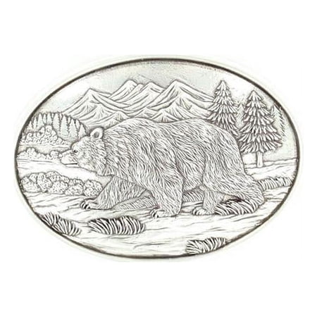 Nocona Men's Grizzly Bear Belt Buckle 37045