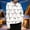 White, variant on Aueoeo Women Christmas Printed Shirt Button Up Long Sleeve Laple Collar Top Blouse Business Casual Work Tops