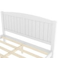 thumbnail image 6 of Bellemave Queen Size Bed Frame, Wood Platform Bed with Headboard and Footboard, Farmhouse Style QueenBed Frame with Support Slats and Strong Structure, No Box Spring Needed-White, 6 of 8