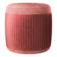 thumbnail image 2 of Furniture of America Poussette Ronde en Tissu Moderne Malyr en Rose, 2 of 7