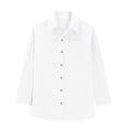 thumbnail image 4 of Endives Women's Linen Pant Suit Fashion Athleisure Solid Color Drop Shoulder Long Sleeve Button Down Shirt and Pant Set S-5XL, 4 of 6