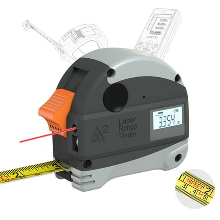 

40M Rangefinder + 5M -fall Steel Tape Metric and Inch Tape Measure High Distance Meter