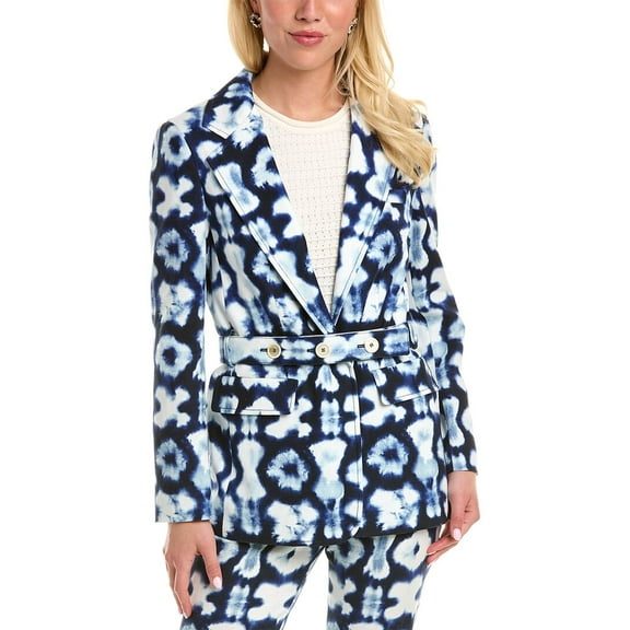 Piazza Sempione womens Blazer, 42, Blue