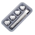 thumbnail image 1 of pdqouc Moules à Glaçons Réutilisables en Forme de Cœur en Acier Inoxydable Ensemble Cadeau pour Hommes et Femmes Parfaits pour Boissons Glaçons Uniques Cadeau, 1 of 4