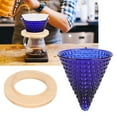 thumbnail image 4 of Coffee Pot Dripper Coffee Pot Funnel Coffee Filter Funnel Reusable For Cafe Coffee Supplies Blue,Transparent,Brown, 4 of 8