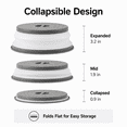 thumbnail image 5 of Himonut Silicone Microwave Splatter Cover for Food -2 pack 10.6'' Dishwasher Safe -Collapsible & Vented Microwave Lid Space Sving Design  BPA Free, 5 of 7