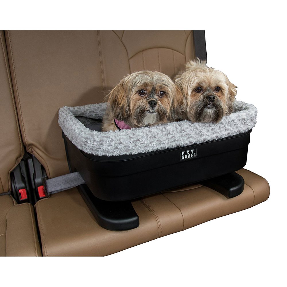 Pet Gear Inc 20 Inch Bucket Booster Car Seat for Dogs & Cats w/ Black Fog Insert