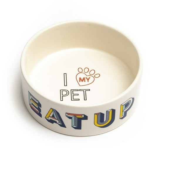 Park Life Designs Retro Cup 6.25" Medium Dog Bowl