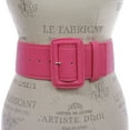thumbnail image 2 of Women's 3" Wide High Waist Fashion Stitch Rectangular Leather Belt, 2 of 3