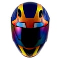 thumbnail image 5 of 1Storm Motorcycle Street Bike BMX MX Youth Kids Full Face Helmet HG316 Iron Man Blue, 5 of 5