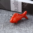thumbnail image 1 of Carp Fish Shape Cerámica Puerta Cajón Bin Peril Hardware Rojo SM SunniMix Cajón Bin Manilla, 1 of 8