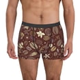 thumbnail image 2 of Goofa Coffee and Flowers Printed Men's Boxer Briefs Underwear, Moisture-Wicking Underwear, Trunk,Soft and Breathable Cotton Underwear-Medium, 2 of 9