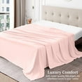 thumbnail image 3 of 900 Thread Count 100% Egyptian Cotton 3-Piece Flat Sheet (1 Flat + 2 Pillow Covers) Size Queen Color Pink Solid, 3 of 5