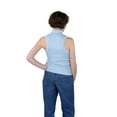 thumbnail image 6 of Socal Look Women's Sleeveless Turtleneck Sweater Top in Stretchable Viscose Blue Bell, XL, 6 of 6