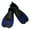 Blue L, variant on Silicone Swimming Training Fin Swim Flippers Travel Size Short Fin for Men Women Kid Snorkeling Diving Swimming Pool