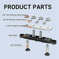 thumbnail image 3 of 250A 12V Bus Bar Battery Power Distribution Block Car Audio 12 Volt DC Busbar 4 x 3/8Inch Posts 6 x 8 Screws, 3 of 6