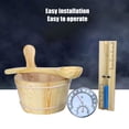 thumbnail image 4 of Wooden Sauna Ladle, Delicate Texture Portable Accessory Sauna Ladle  for Water, 4 of 7