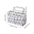 thumbnail image 3 of Bedside Caddy/Bedside Storage Bag Hanging Organizer for Bunk and Hospital Beds,Dorm Rooms Bed Rails,Can be Placed Glasses,Books,Mobile Phones,Keys, 3 of 9