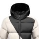thumbnail image 4 of Ceisia Men's Fitted Hooded Quilted Jacket Casual Color Block Long Sleeve Parka Gift with Zipper Pockets, 4 of 4