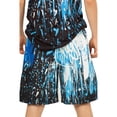 thumbnail image 2 of Hype - Pantalones Cortos Casuales Diseño Graffiti con Goteos Niños (Negro, Azul, Blanco), 2 of 3