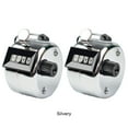 thumbnail image 1 of mmirethe 2x Hand Tally Counter Widely Used For Accurate Counting Anywhere Materials Manual Counting Tally Silvery 1Set, 1 of 6
