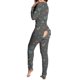 thumbnail image 2 of Pntutb Mujer Abotonado Funcional Abotonado Solapa Adultos Amor Estampado Mono Pntutb Pntutb-8102, 2 of 6