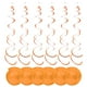 thumbnail image 2 of Naiovety 6x colgante en de estrella de cumpleaños, colores vibrantes personalizados, guirnalda colgante de graduación de Kits de decoración para fiestas Naranja, 2 of 6