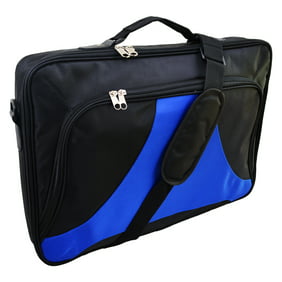 Black and Blue Laptop Bag Notebook Case For 15.6" 17" 18" 18.4" Briefcase