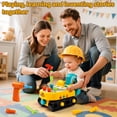 thumbnail image 5 of Marstone Take Apart Excavator Toy for Toddlers 18 Months+, Construction Truck with Lights & Music, Cute Bear Driver, Electric Drill, Wrench, Hammer & Screws – Educational STEM Vehicle for Boys, 5 of 6