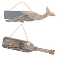 thumbnail image 1 of Shisuyan Wall Pendant Ocean Style Home Decor Plastic Dolphin Shape 2Pcs, 1 of 8