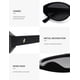 thumbnail image 5 of Gafas de Sol SOJOS Retro Ovaladas Polarizadas para Mujer UV400 Negras, 5 of 6
