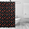 thumbnail image 2 of Honeii Poker Creative Symbols Print Shower Curtain 72x72in,Bathroom Curtain,Waterproof Fabric Shower Curtain Set with Hooks, 2 of 5
