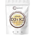 thumbnail image 2 of (2 pack) Micro Ingredients Vitamin D3 10000iu Plus K2 (MK-7) 200mcg, 300 Virgin Coconut Oil Softgels | 2 in 1 Support Immune, Heart, Joint, Teeth & Bone Health, 2 of 7