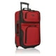 thumbnail image 1 of U.S. Traveler Lightweight Softside Suitcase, Rolling 20" Carry On Luggage, Red, Single, 1 of 5