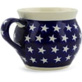 thumbnail image 2 of Blue Rose Polish Pottery Stars Bell Shaped Mug, 2 of 6
