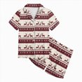 thumbnail image 5 of sdbrld Girls Christmas Pajamas Button Up Top & Shorts Matching Pjs Set Kids Sleepwear Set Xmas Gift for Children Sizes 10-11 Years, 5 of 5