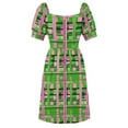 thumbnail image 7 of Plaid Pink & Green Dress womens dress cute dress Summer skirt, 7 of 7