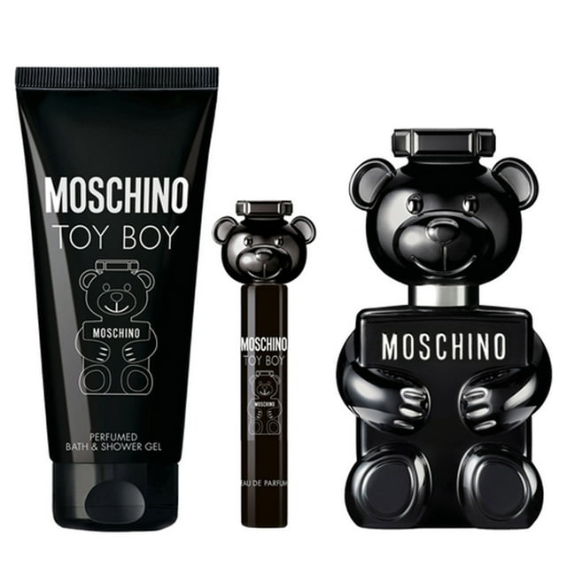Set de Perfume Moschino 8011003854783 Toy Boy Eua De Parfum 100Ml / Bath & Shower Gel / Travel Spray 10Ml Caballero